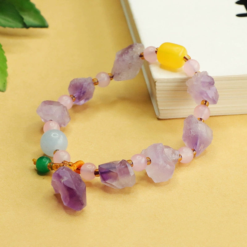 Freeform Amethyst DIY Bracelet