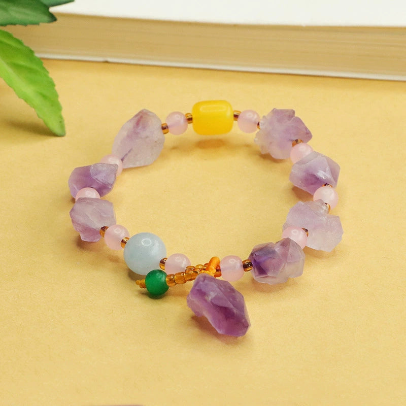 Freeform Amethyst DIY Bracelet