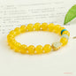 Yellow Chalcedony & Aventurine Agate DIY Bracelet