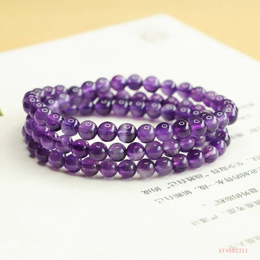 Amethyst Triple-Layer Bracelet