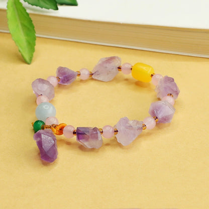 Freeform Amethyst DIY Bracelet