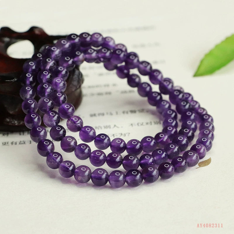 Amethyst Triple-Layer Bracelet