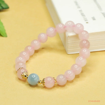Rose Quartz DIY 8mm Bracelet